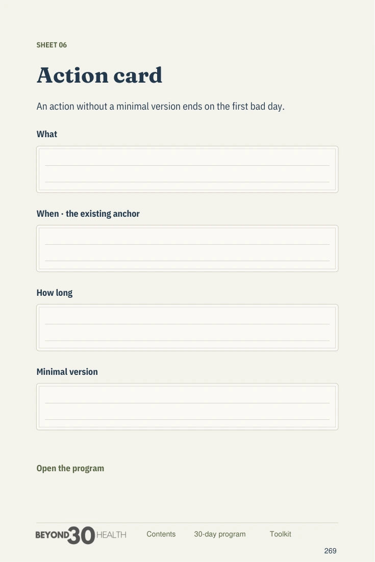 Action card